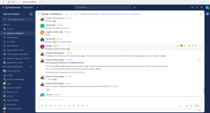 Interface de Mattermost